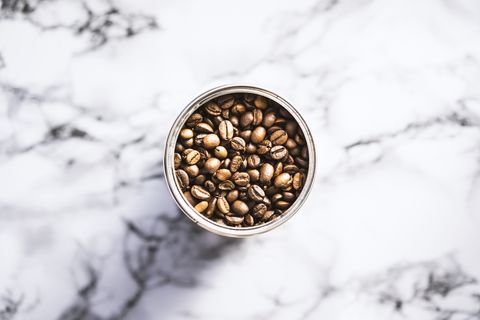 Grains de café torréfiés