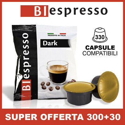 300 capsules compatibles Goût Caffitaly Dark Coffee 30 capsules gratuites