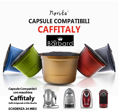 100 Gaufres / CAPSULE CAFÉ BARBARE compatible CAFFITALY CREMOSO NAPOLI