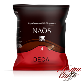 100 capsules Nespresso POP Coffee Naòs .4 Deca
