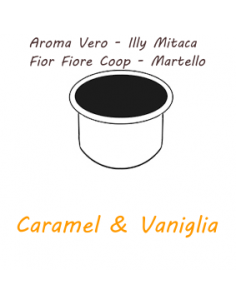 AROMA VERO Capsules - ILLY MITACA - FIOR FIORE COOP - HAMMER Caffè Barbaro (CARAMEL ET VANILLE)