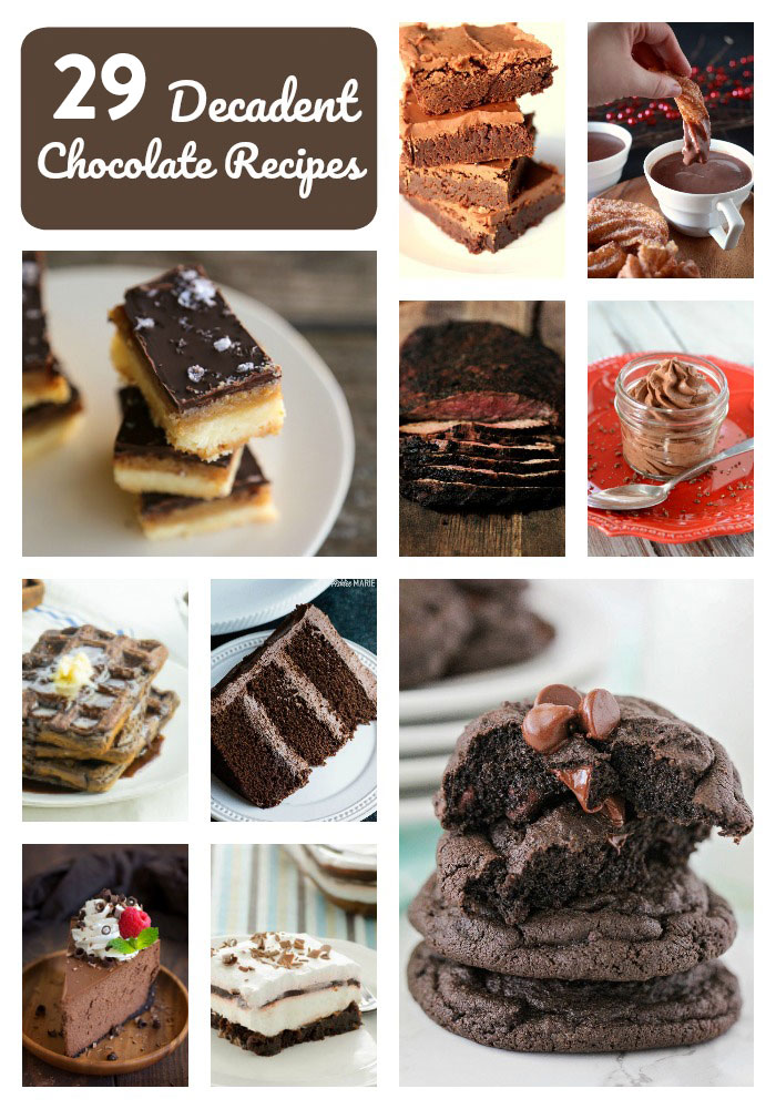vingt-neuf recettes au chocolat décadentes