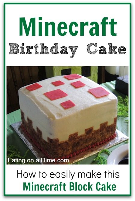 Comment faire ce gâteau bloc d'anniversaire Minecraft manger https://www.masakanenak.com/