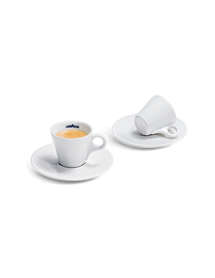 Ensemble de 6 tasses en céramique + 6 soucoupes en café en céramique LavAzza