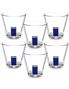 Ensemble de 6 tasses à espresso pour soucoupe en verre Macchiato +
