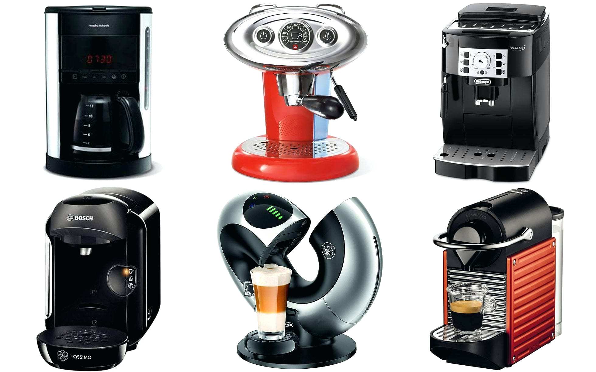 cafetière et machine à expresso avec moulin à café