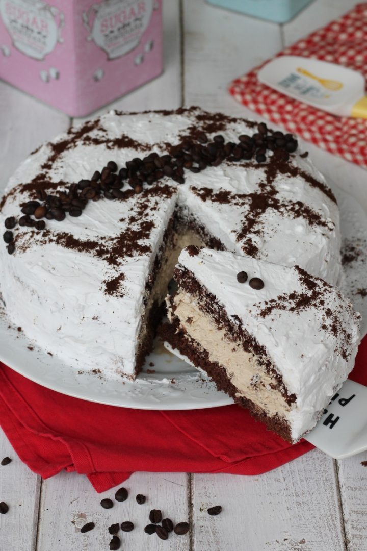 Gâteau paradis café au chocolat | Recette de gâteau au cacao avec crème paradis