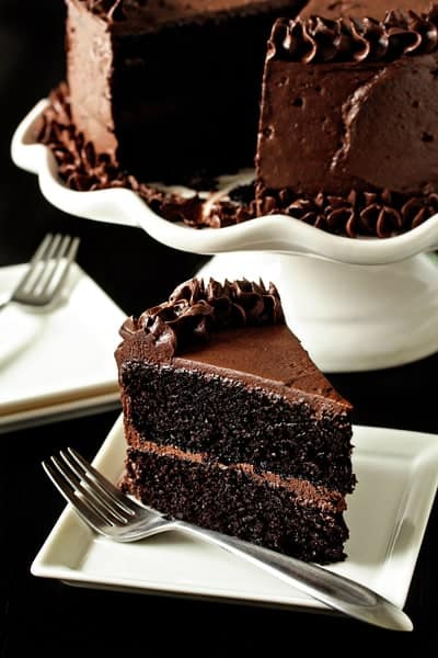 The Best Chocolate Cake combines cocoa and coffee to create a chocolate lover’s dream. The rich buttercream frosting makes it perfect! Keep reading to find out why coffee and buttermilk play important roles in this chocolate cake recipe.