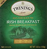 Twinings of London Irish Breakfast Black Tea Bags, 50 Count