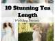 10 superbes robes de mariée de longueur de thé pour 2020