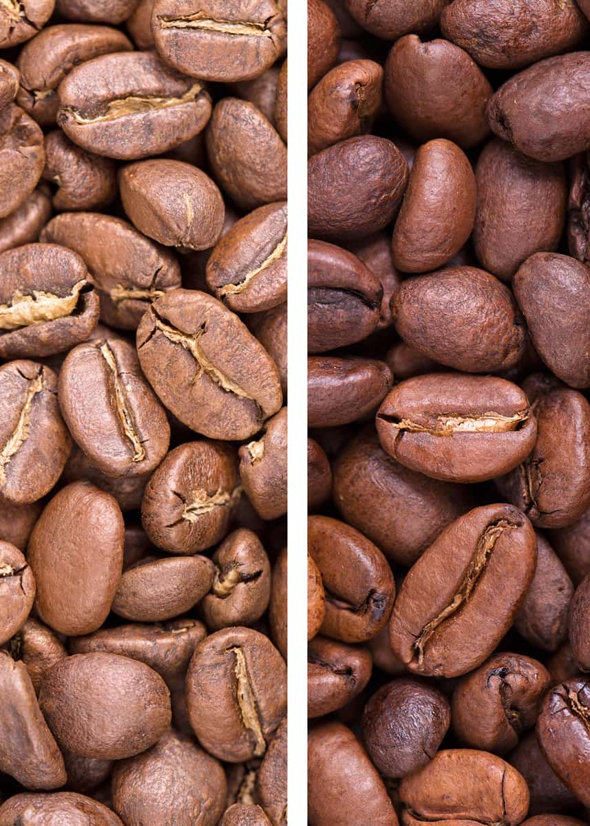 light roast coffee beans