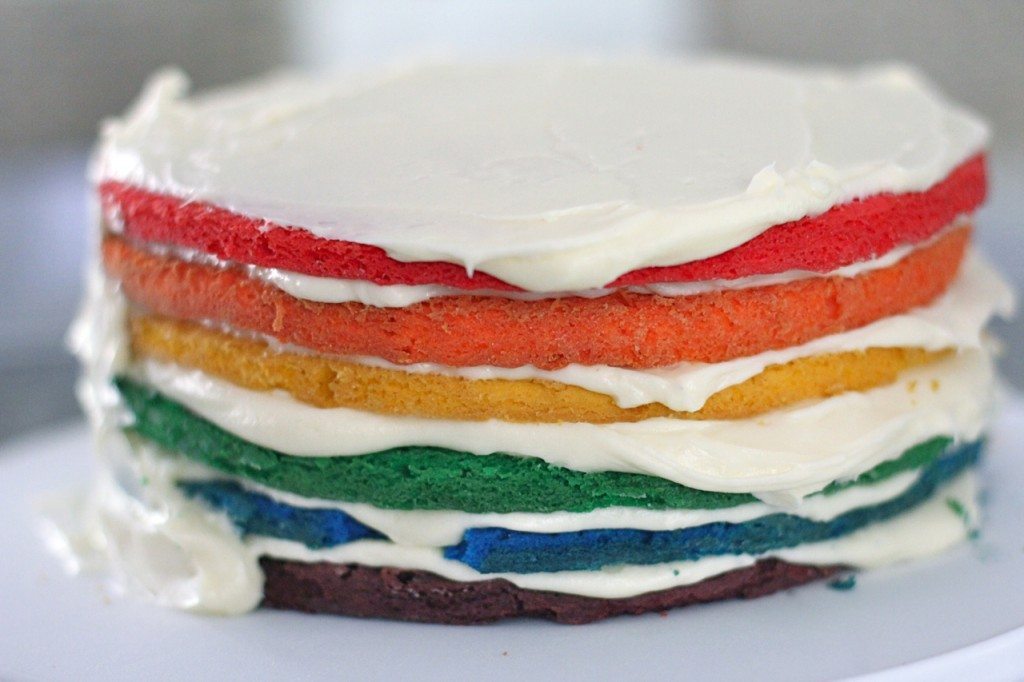 recette de gâteau arc-en-ciel