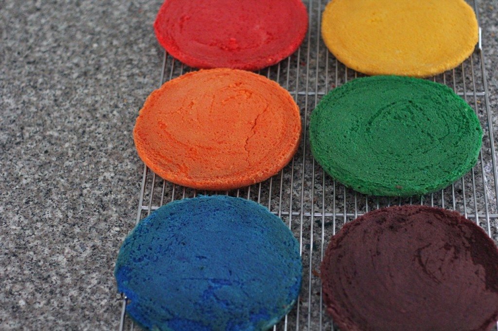 recette de gâteau arc-en-ciel