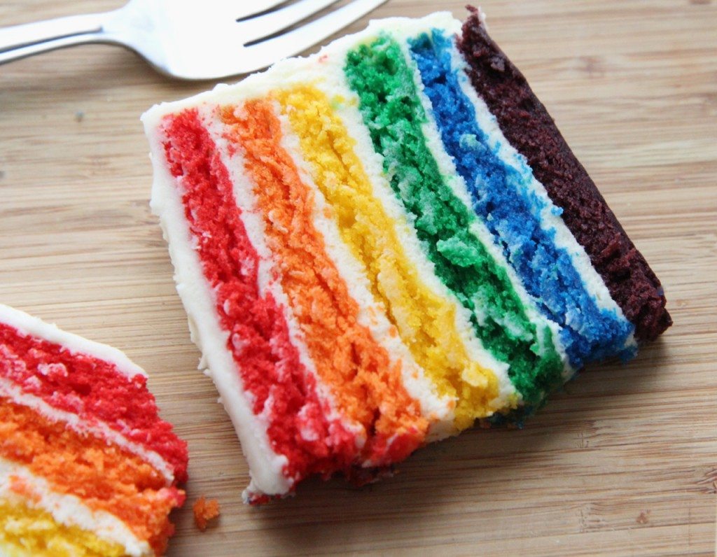 recette de gâteau maison arc-en-ciel 1