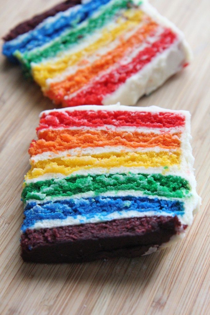 recette de gâteau maison arc-en-ciel 2