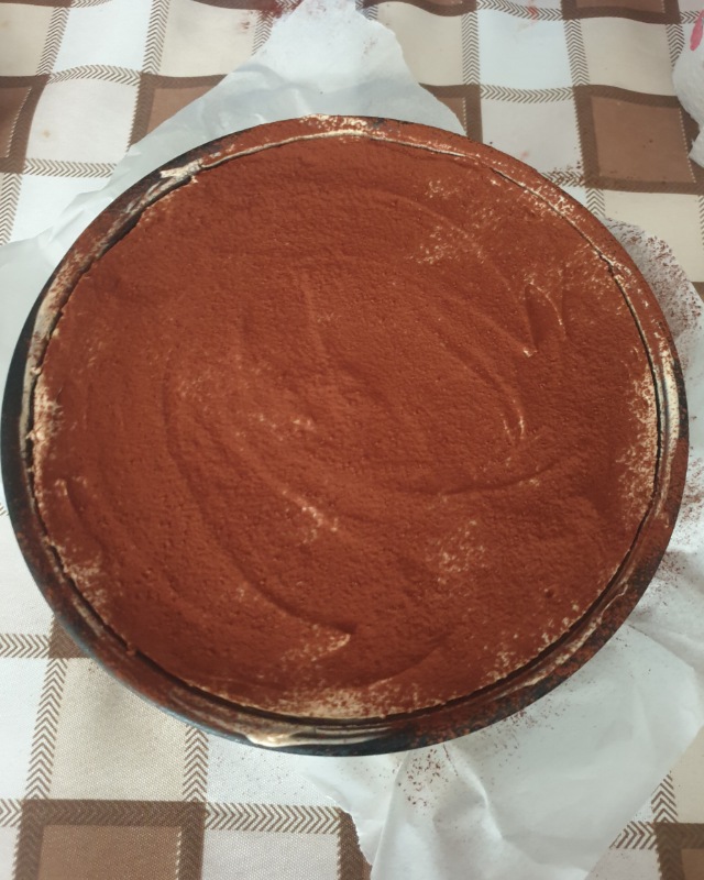 Gâteau au café gâteau au fromage au café frais avec ricotta
