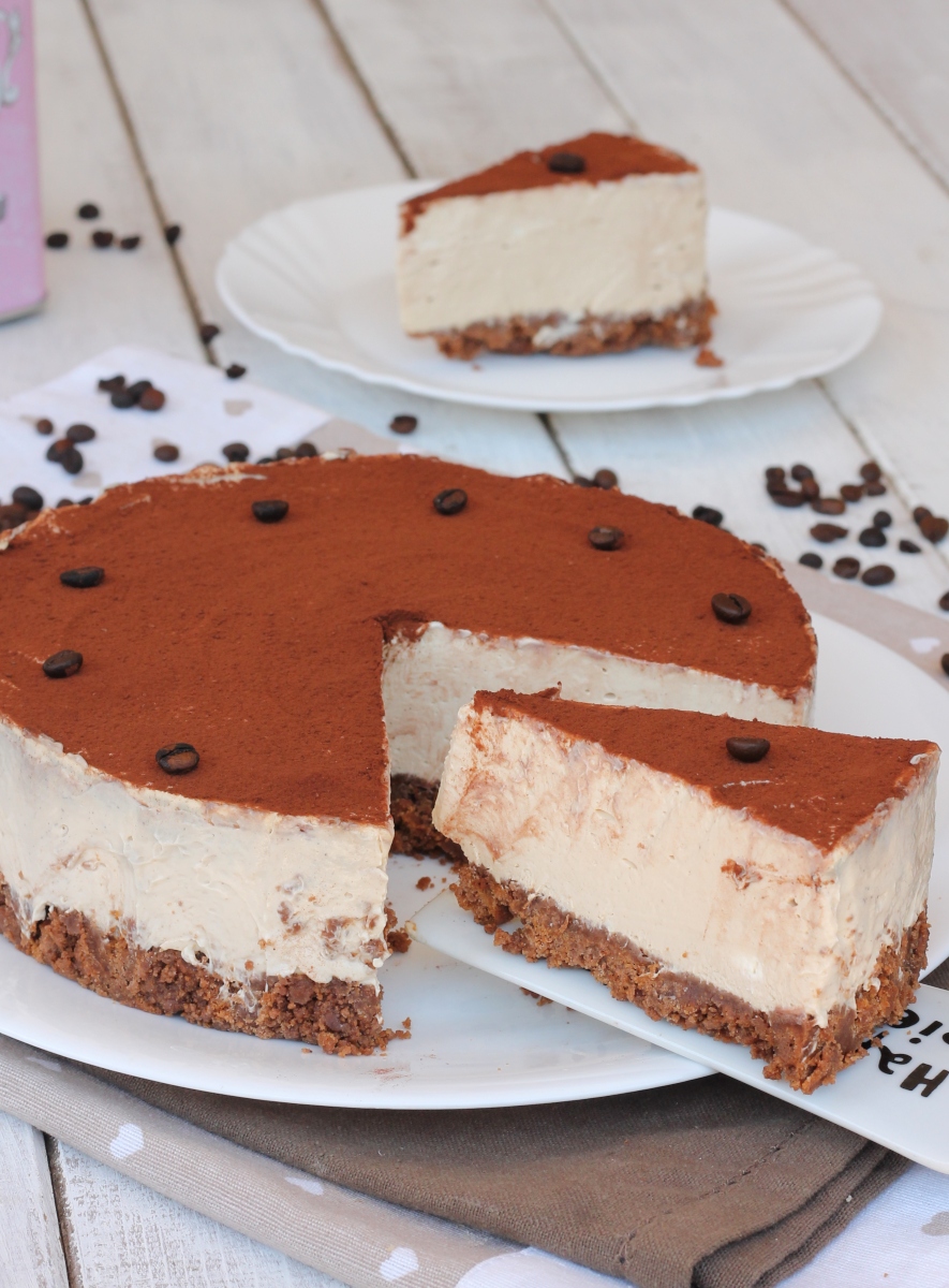 Gâteau au fromage au café et au fromage à la ricotta