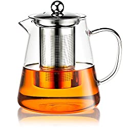 théière en verre