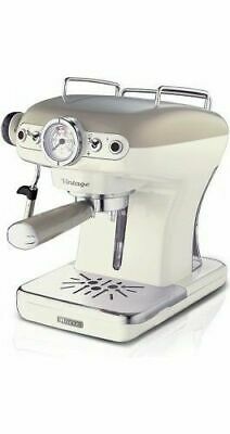 Dosettes de café et machine à poudre Ariete Espresso Cappuccino Beige Vintage 13891