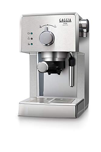 Machine à café expresso manuelle Gaggia RI8437 / 11 Viva Prestige, pour moulu et dosettes, 1025W, acier inoxydable