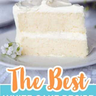broche de recette de gâteau blanc