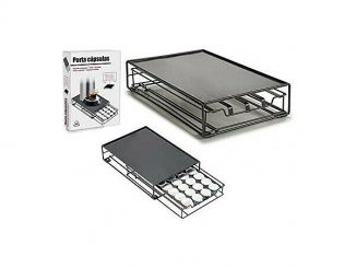 SUPPORT POUR 32 capsules de café en métal (22 x 7,5 x 31 cm) - 38,65 EUR