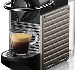 Photo de Krups Nespresso XN304TK Pixie - Machine à expresso, recettes programmables, 1260 W, Titan, 0,7 litre