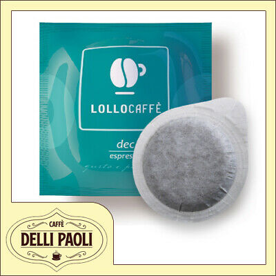 150 dosettes de papier filtre ese 44mm Caffè Lollo blend DEK décaféiné Deca