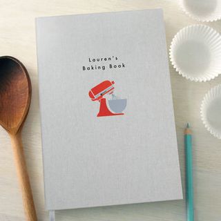 Carnet de notes en tissu A5 avec mélangeur de cuisson personnalisé