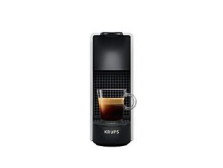 Krups Nespresso XN110E Essenza Mini machine à café à capsules compacte (1260 watts, pression de pompe 19 bars, arrêt automatique), argent