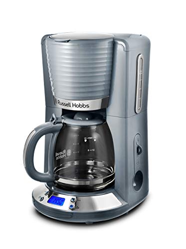 Machine à café américaine Russell Hobbs Inspire 24393-56, 1100 W, 1,25 litre, chrome, gris