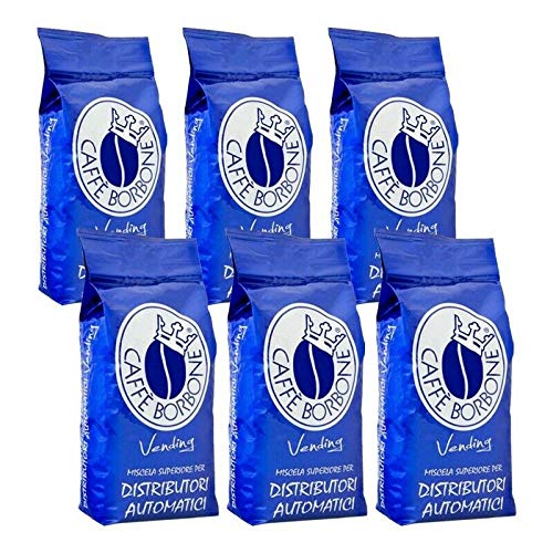 12 Kg Caffe Borbone Blu torréfié en grains Haricots un mélange de haricots Distributeur de sachets de 1 Kg
