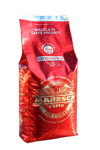 Caffe Maresca: le goût de la différence. Mélange Crema & Gusto. Paquet de 1 kg de grains de café torréfiés