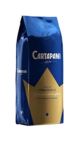 Cartapani 1951 | CINQUESTELLE en grains | cafés gourmets rigoureusement sélectionnés pour un espresso parfait | 1 kg