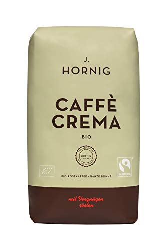 J. Hornig Caffe in Grani, Espresso, Caffe Crema Bio, 1 kg, biologico e certificato fairtrade