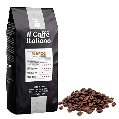Il Caffè Italiano - Caffè in grani da 1 Kg - Miscela Napoli Intensità 12 - Frhome