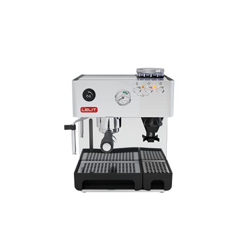 Lelit PL042EM Macchina Espresso, 1200 W, Acciaio Inossidabile, Argento