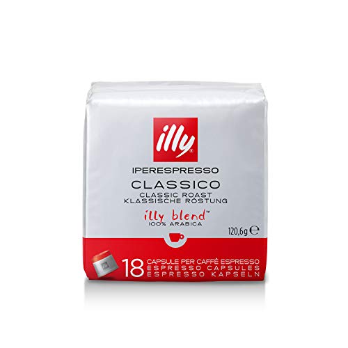 Capsules de café Iperespresso torréfiées classiques illy, paquet de 6 x 18 capsules