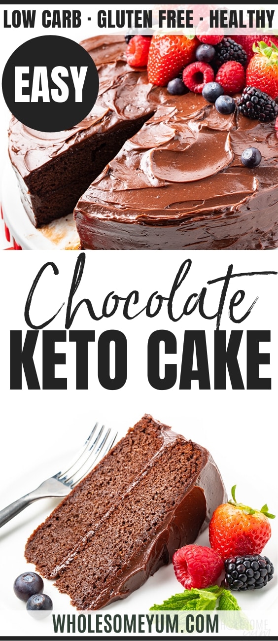 meilleure recette de gâteau au chocolat céto - pinterest