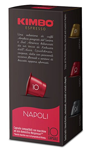 Kimbo Capsules Napoli Compatible Nespresso - 12 Boîtes de 10 Capsules (Total 120 capsules)