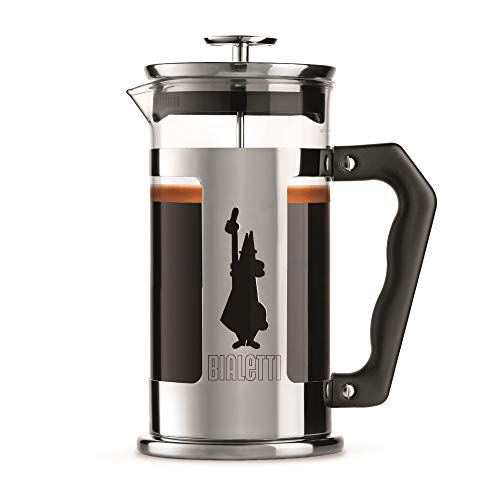Bialetti 0003160 Nw Cafetière Omino, Cafetière Pressofilter 3 Tasses, Acier Inoxydable, Multicolore, 350 ml, 1 Unité