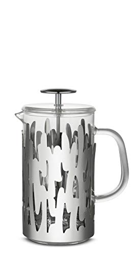 Alessi Barkoffee BM12 8 - Caffettiera a Presso-Filtro, Acciaio Inossidabile 18 10, Acciaio