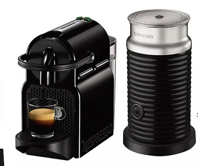 Véritable machine à café Nespresso Inissia - Magimix noir avec Aeroccino.