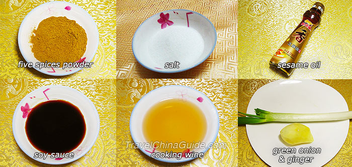 Assaisonnements de raviolis chinois