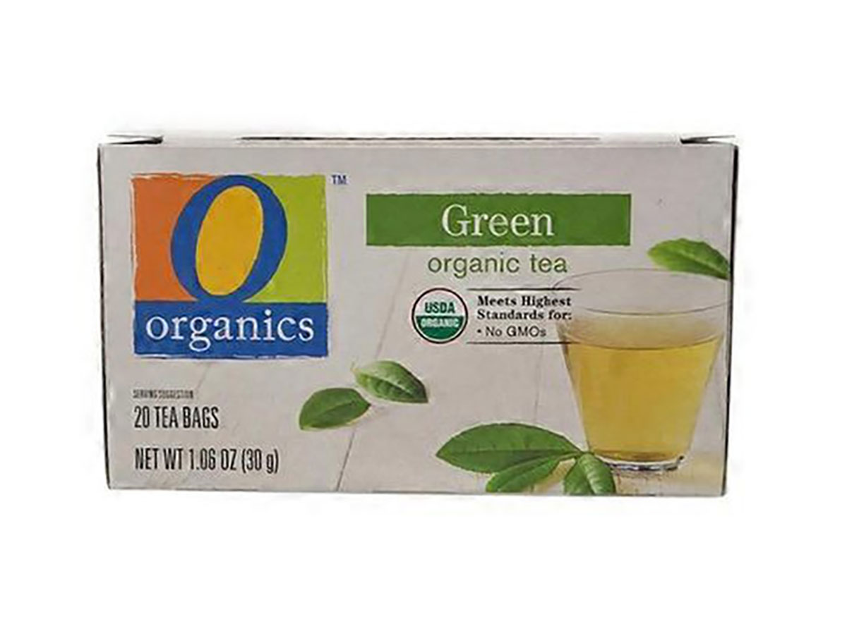 boîte de thé vert o organics