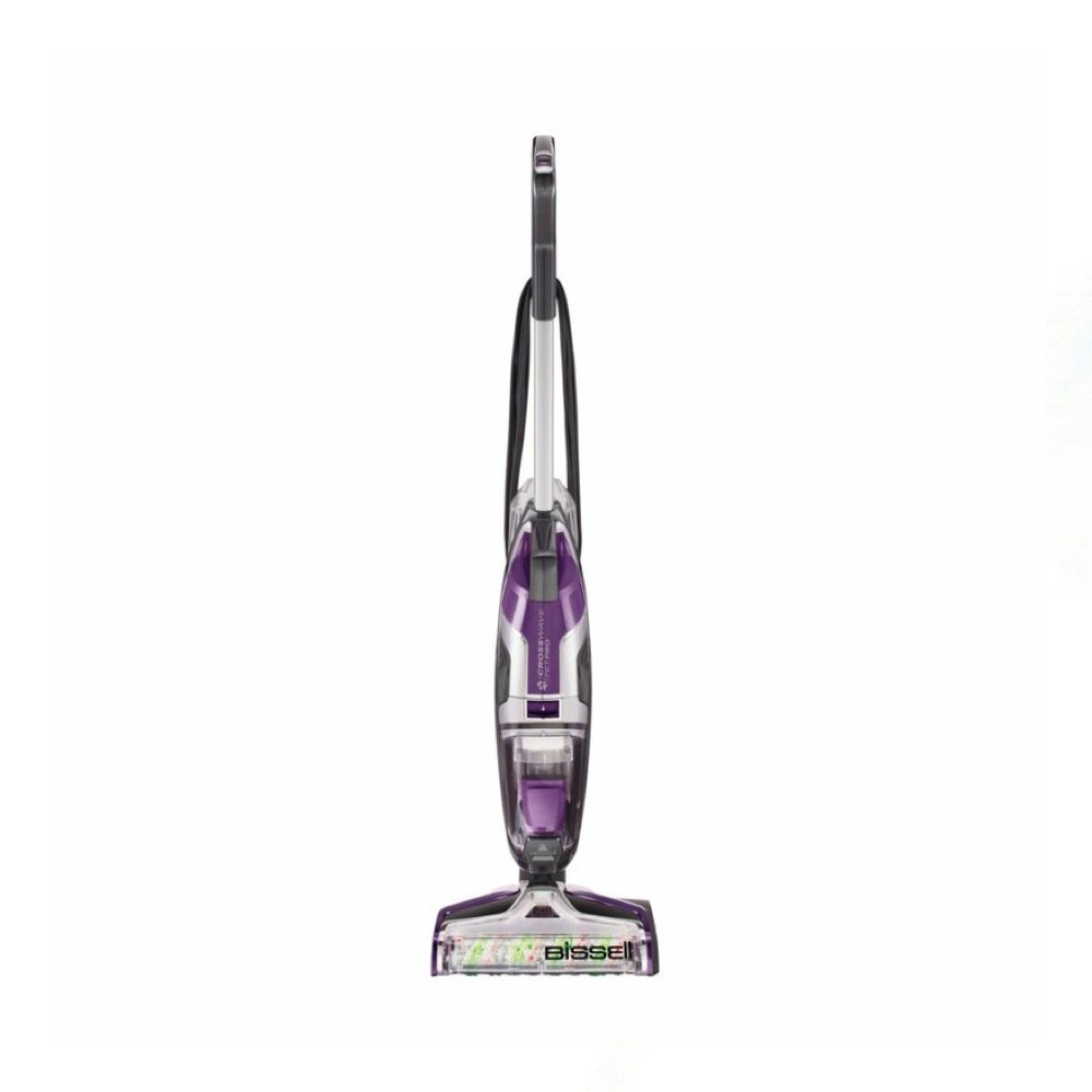 Aspirateur sec/humide multi-surfaces sans sac Bissell CrossWave® Pet Pro violet et noir sur fond blanc