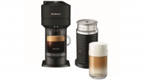 Machine à café à capsules Nespresso Vertuo Next avec mousseur à lait par DeLonghi - Noir mat