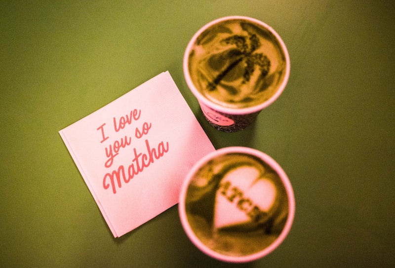 drôles de jeux de mots au café matcha