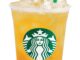 Starbucks iced tea in a plastic Starbucks cup with a green straw.
