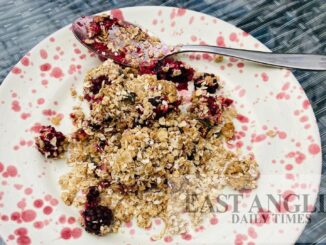 Recette de crumble aux mûres faible en sucre